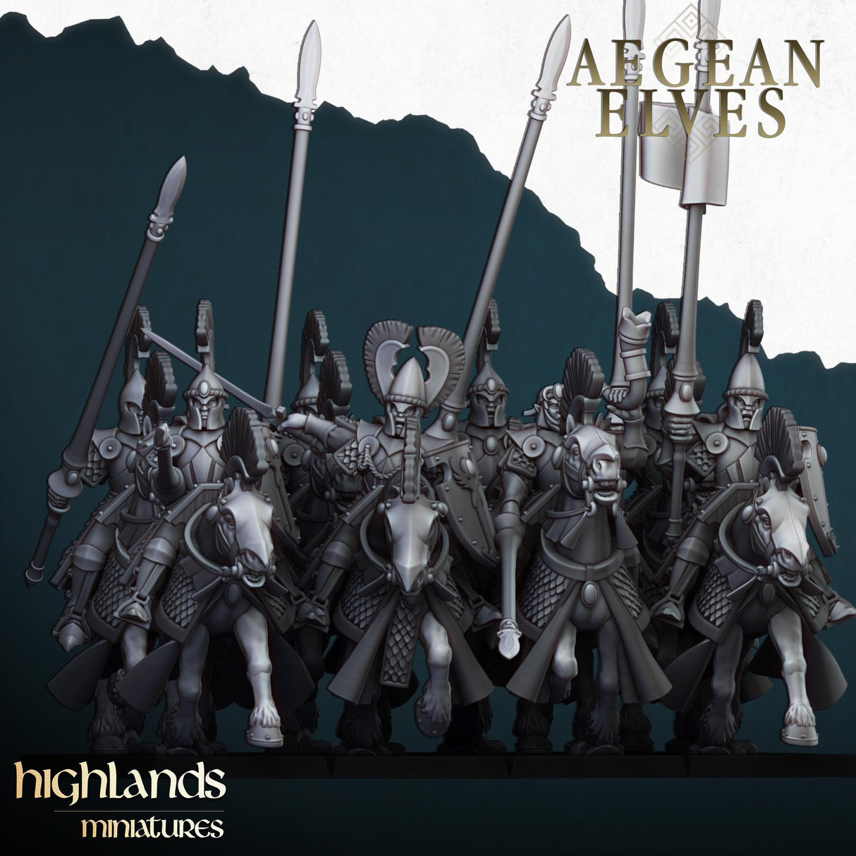 Aegean Elves Mounted Lances