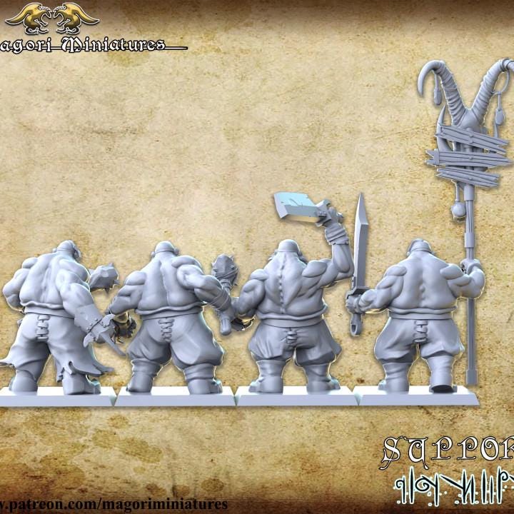 Magori Miniatures Ogres Brutes