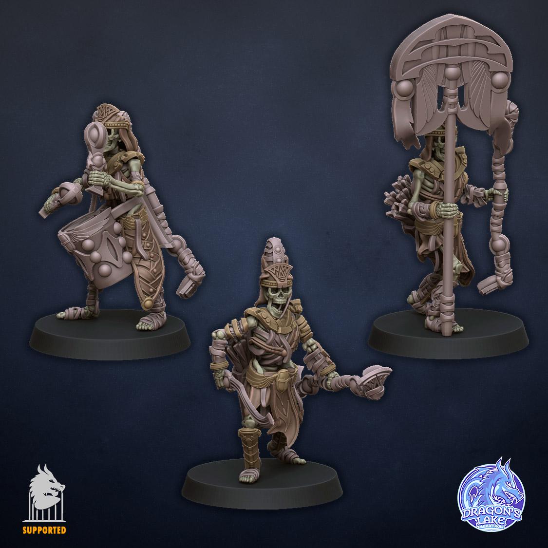 Ancient Skeleton with Bows