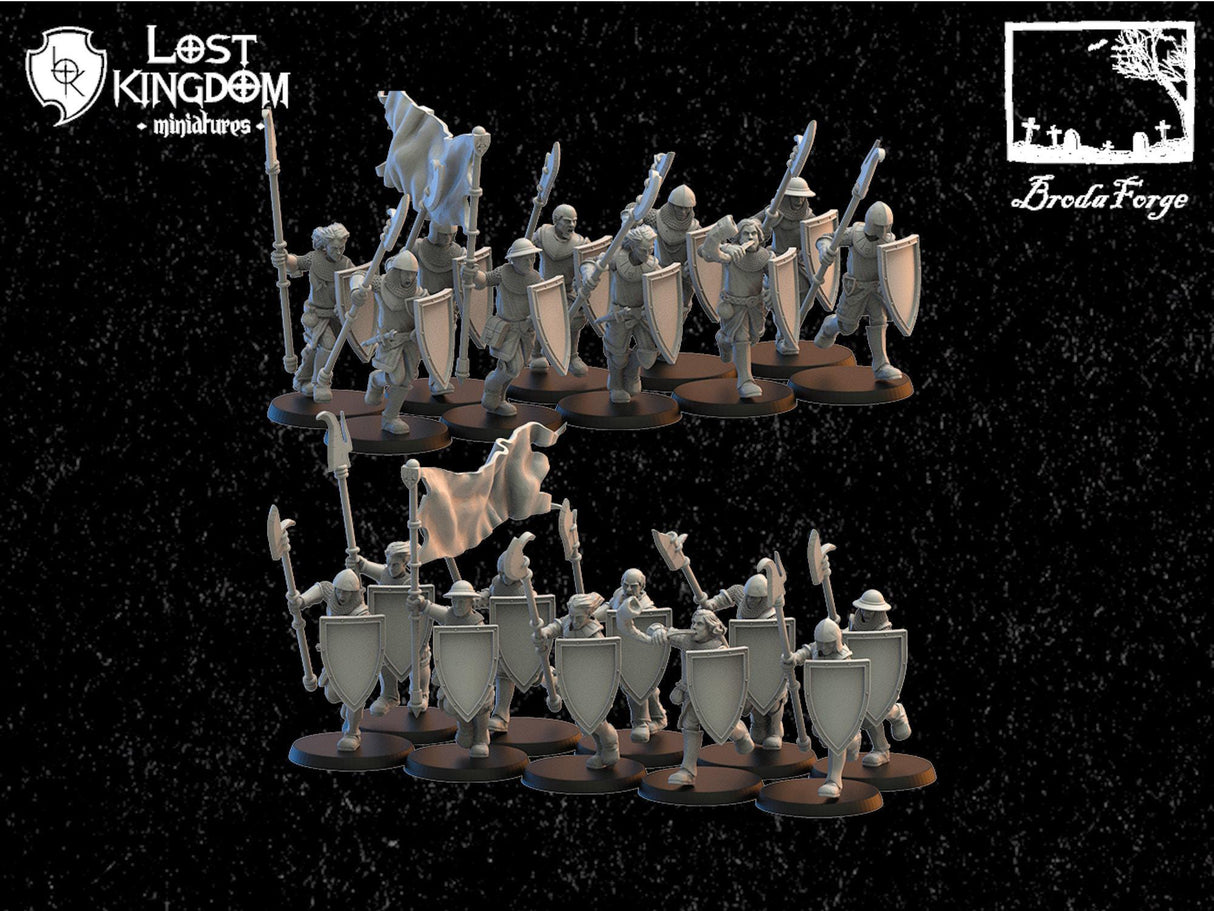 Spearmen on Foot Lost Kingdom Miniatures