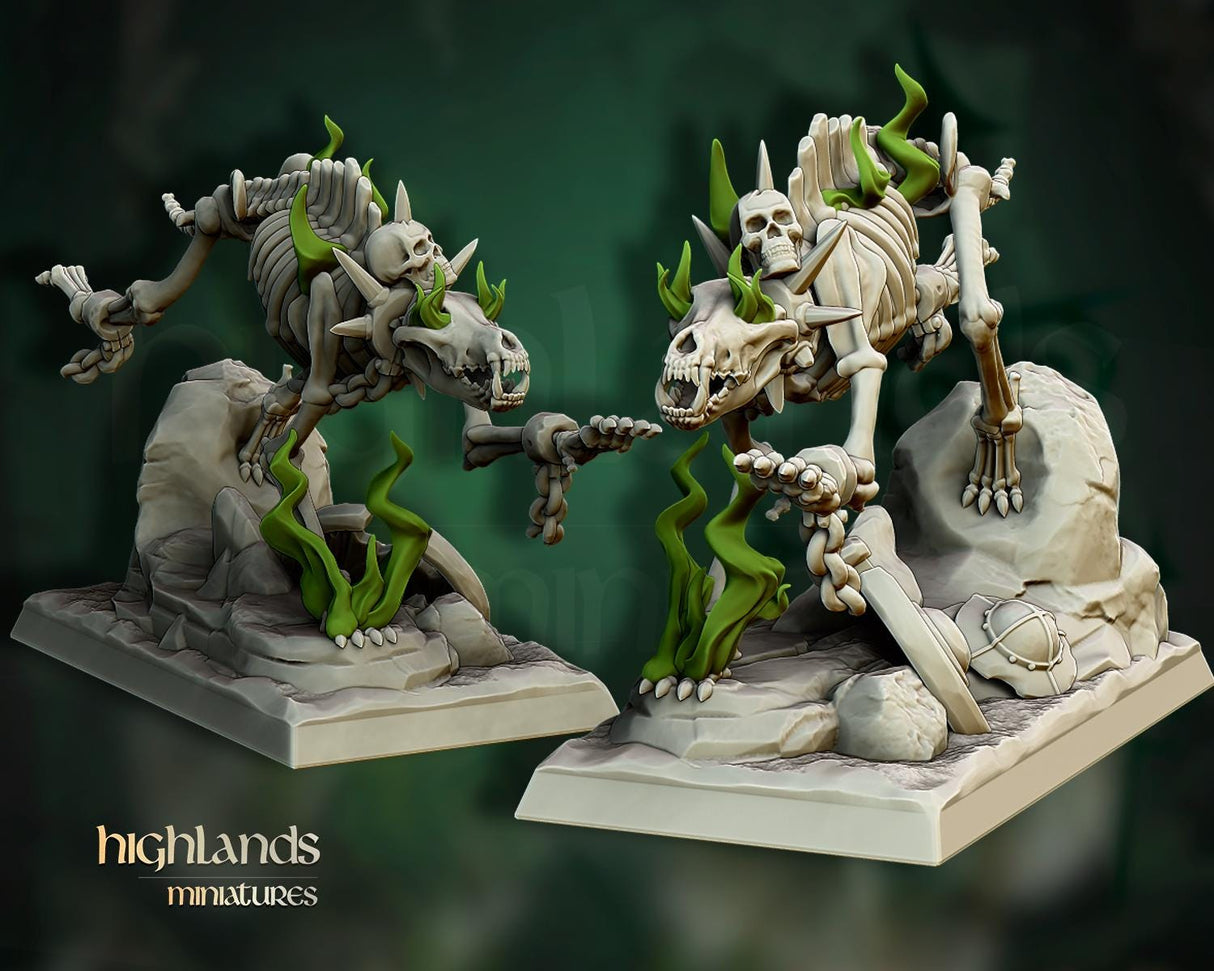 Skeleton Direwolves