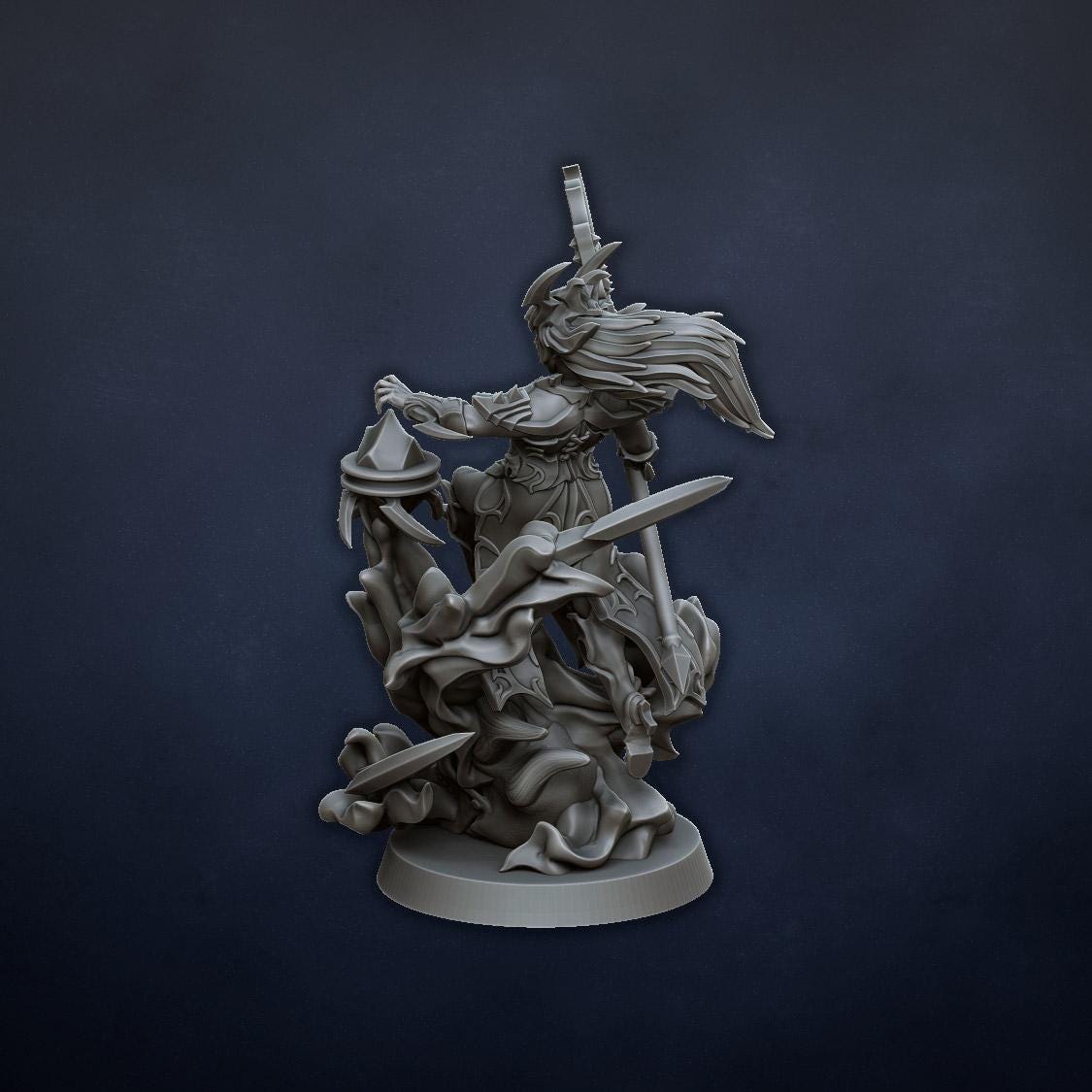 Dread Elves Sorceress on Foot