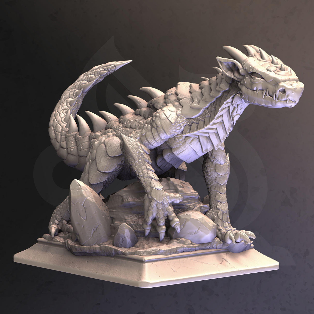 Ekerin the Silver Tail (Wingless Drake)