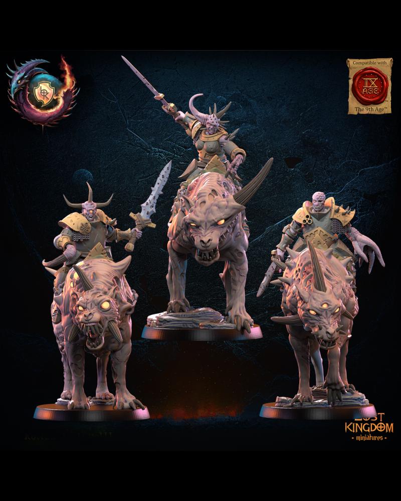 Lost Kingdom Gluttony Warriors Knights on Rotten Wolves