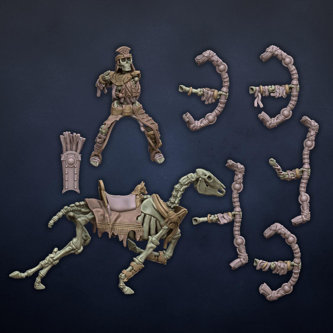 Ancient Skeletal Cavalry with Bows