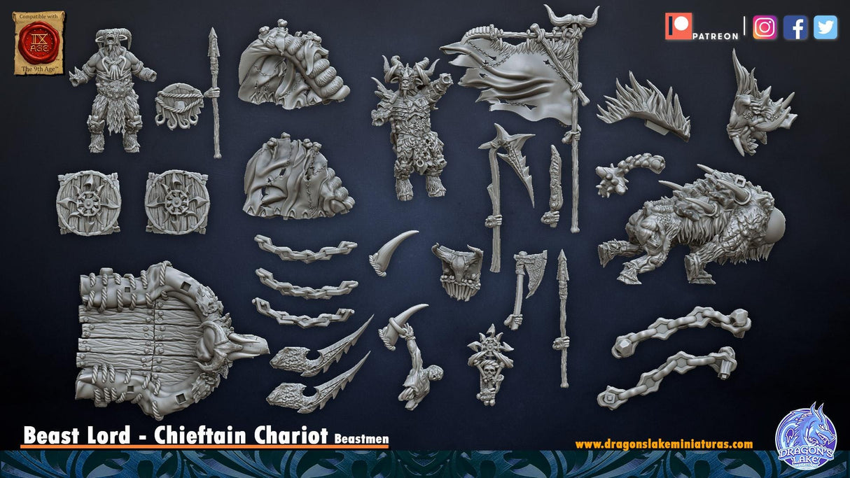 Beast Herds Beast LordChieftain on Chariot