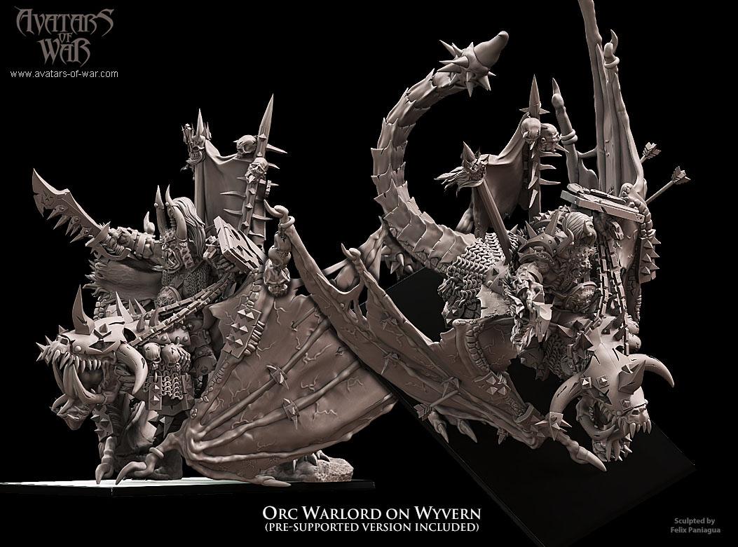 Orc Warlord on Wyvern