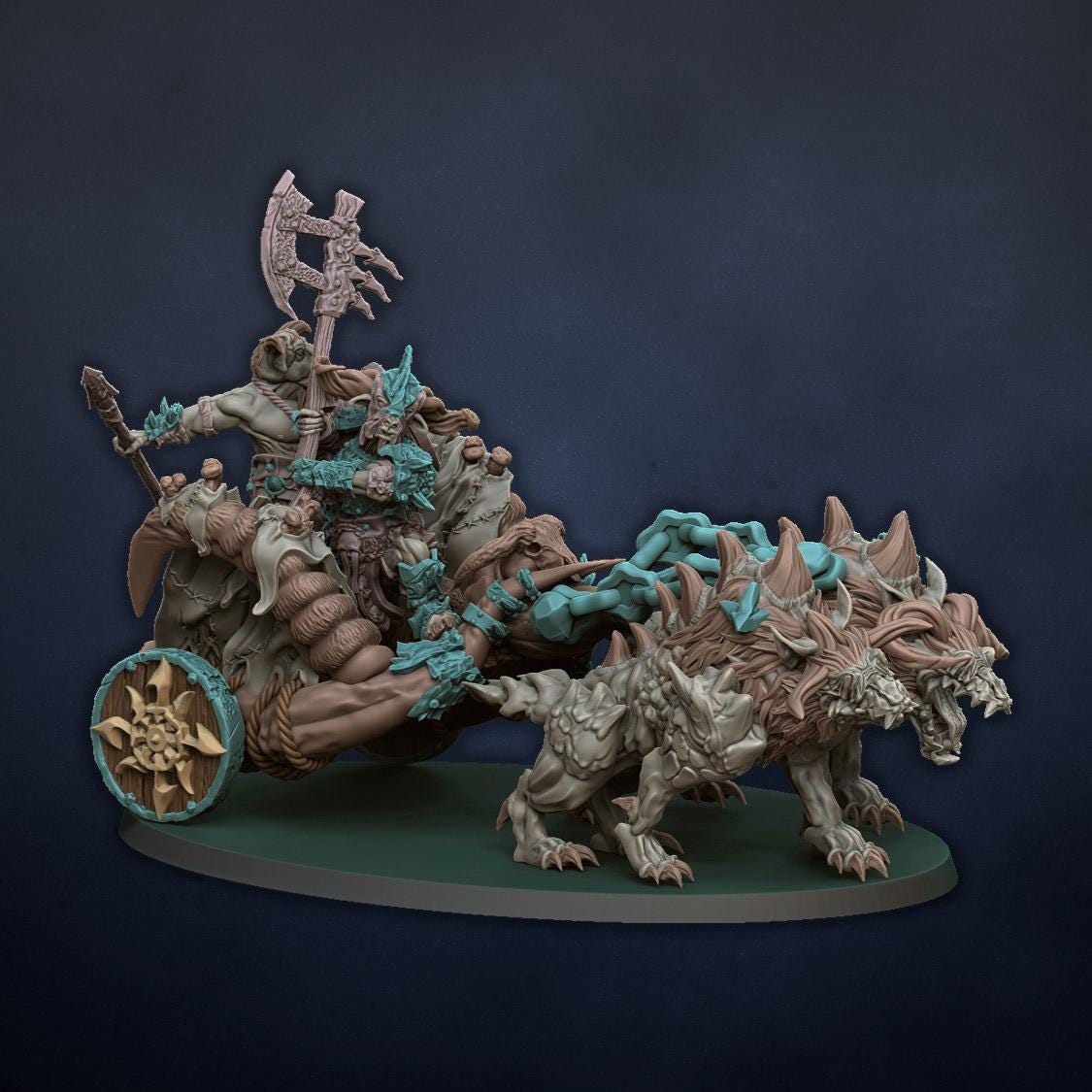 Beast Herds Raiding Chariot