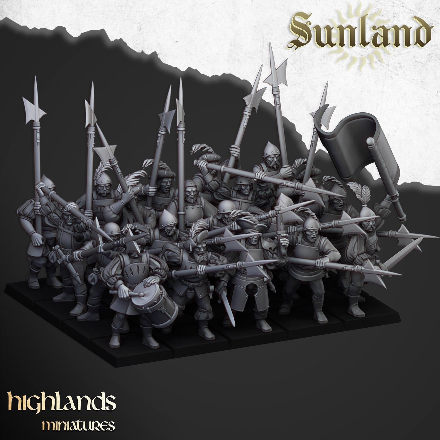 Sunland Imperial Troops with Halberds V2