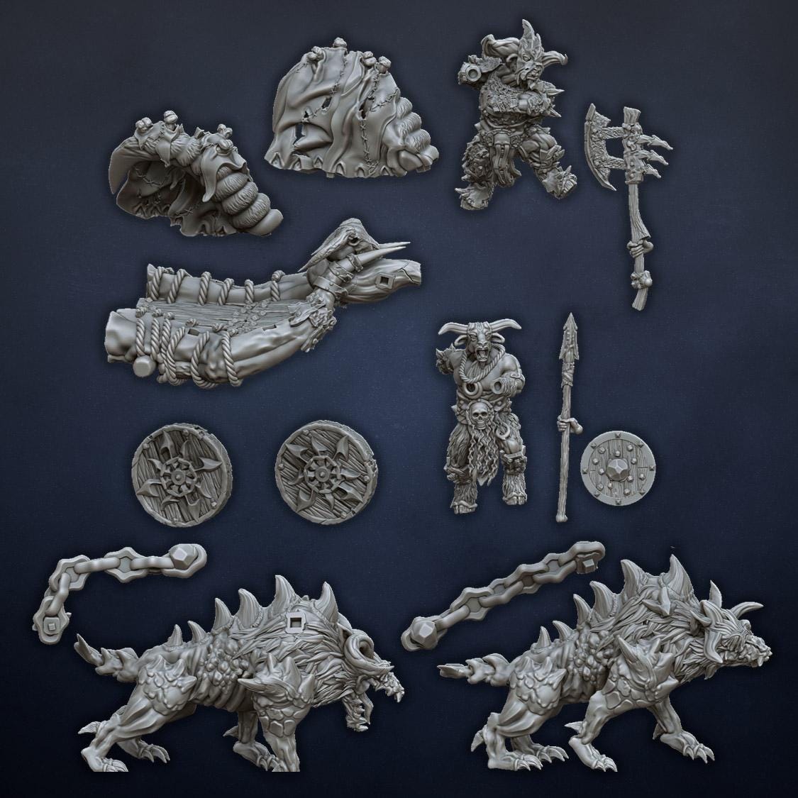 Beast Herds Raiding Chariot