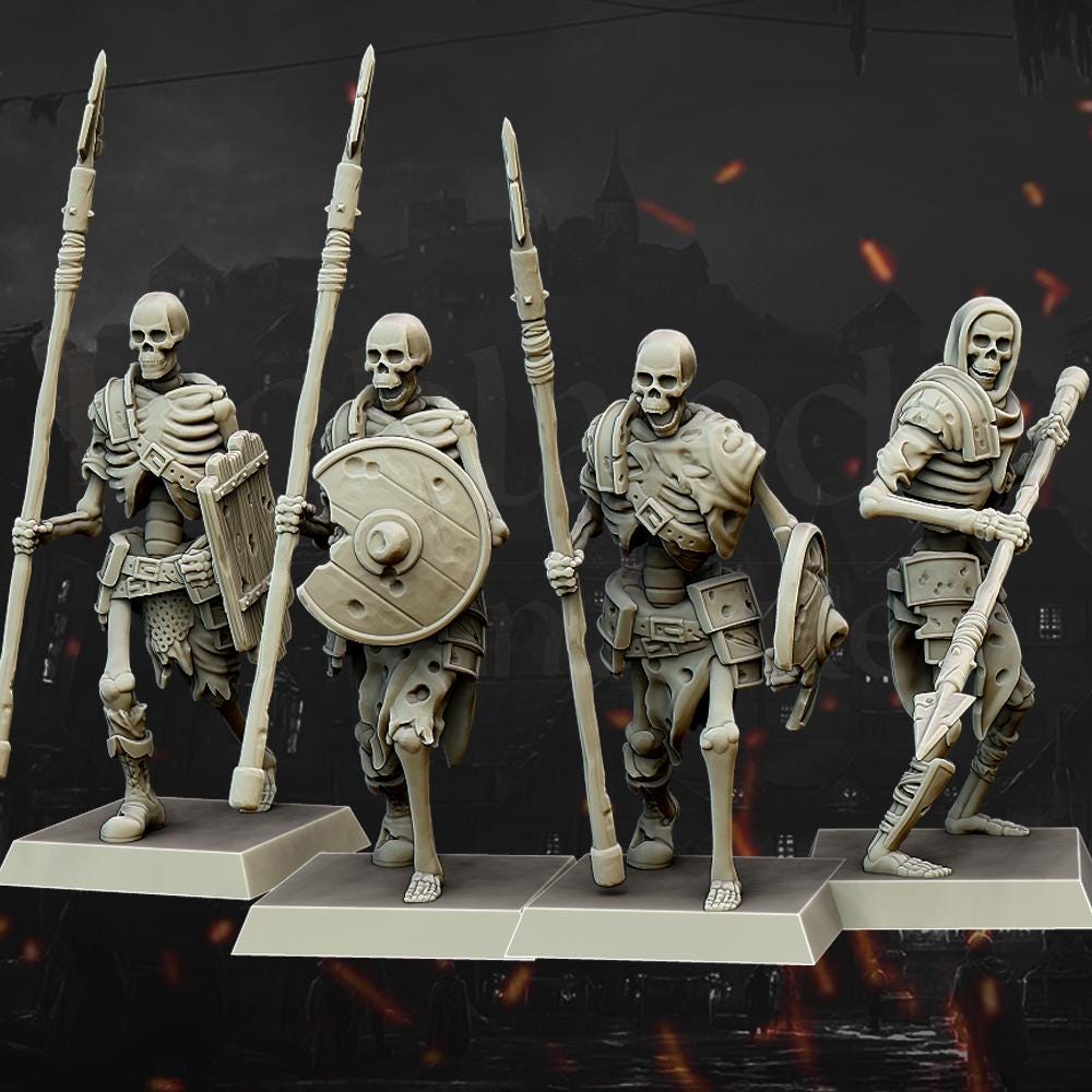 Skeletons with Spears