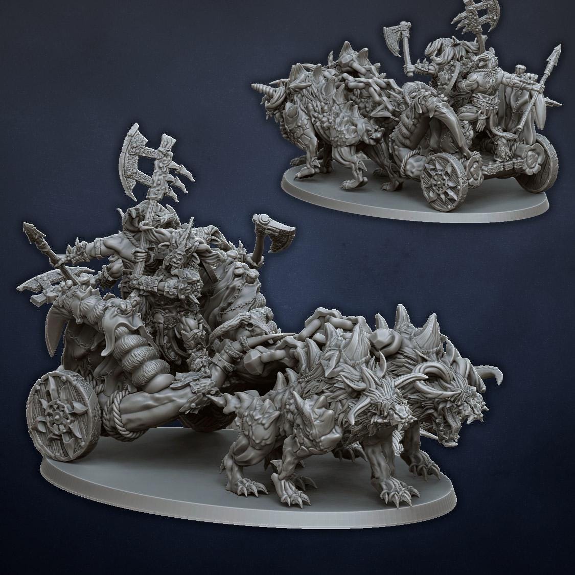Beast Herds Raiding Chariot