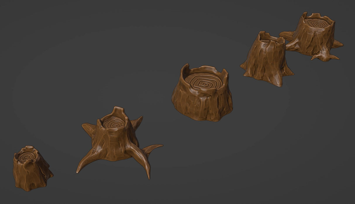 Tree Roots, Stumps, Trunks, Branches for basing