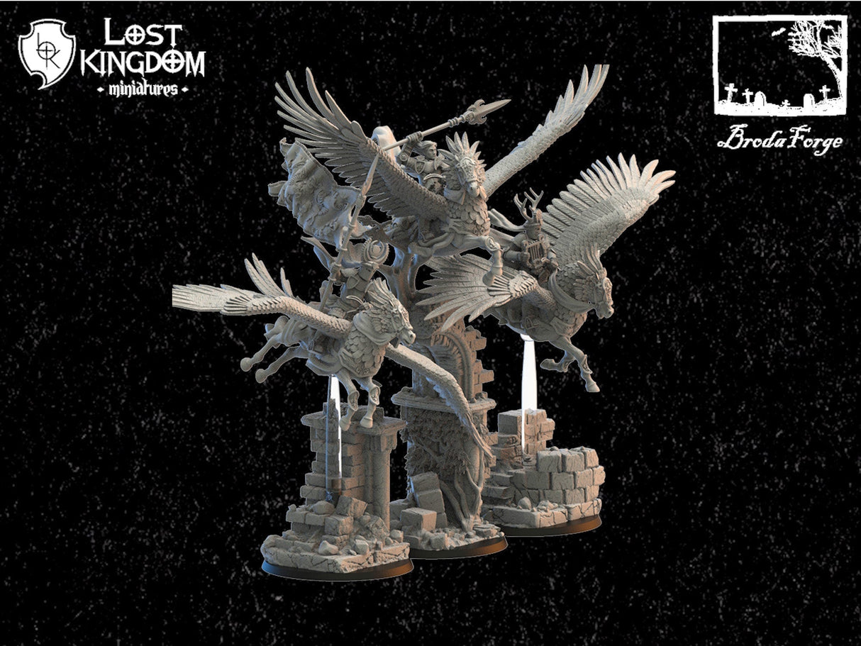 Wind Knights Command Group Lost Kingdom Miniatures