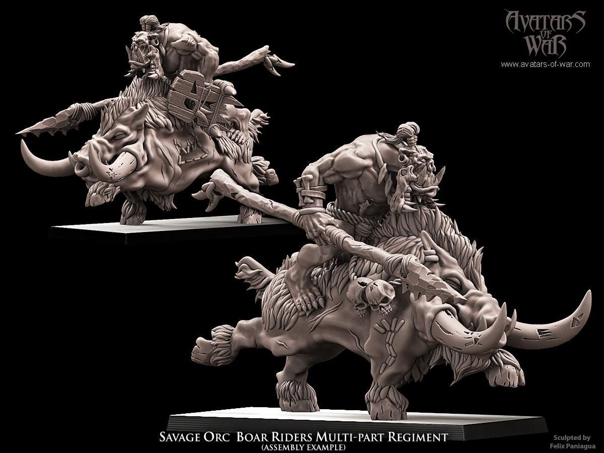 Savage Orc Boar Riders