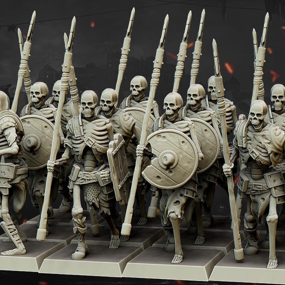 Skeletons with Spears