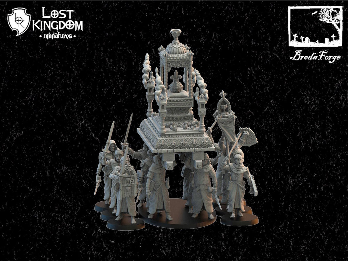 Calix Wanderers with Blessed Shrine Lost Kingdom Miniatures