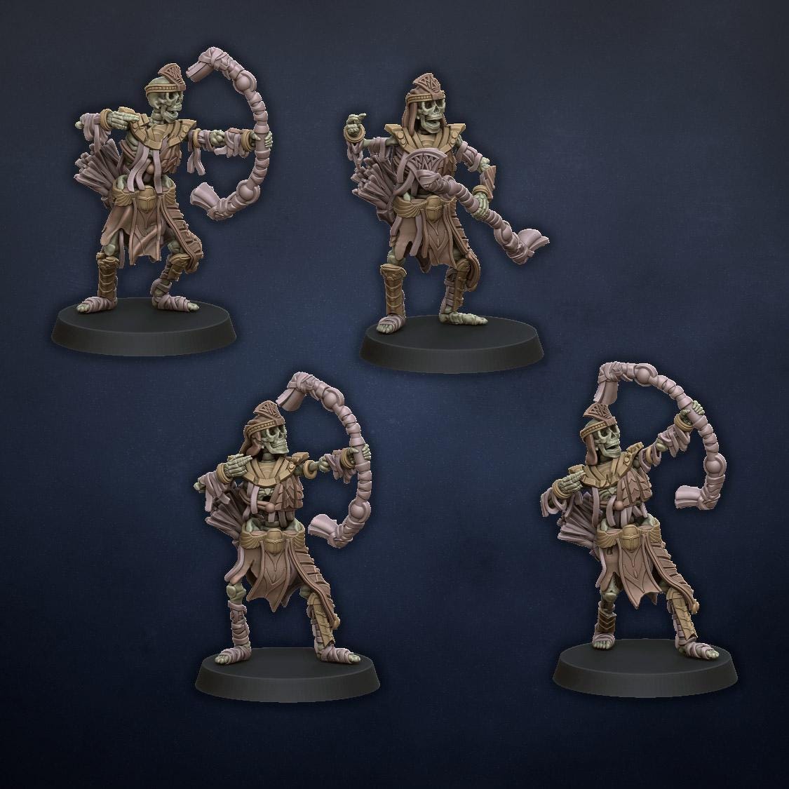 Ancient Skeleton with Bows