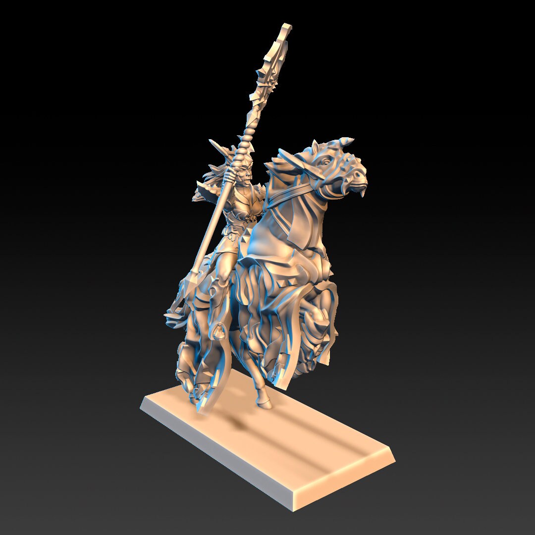 Dread Elves Sorceress on Horse