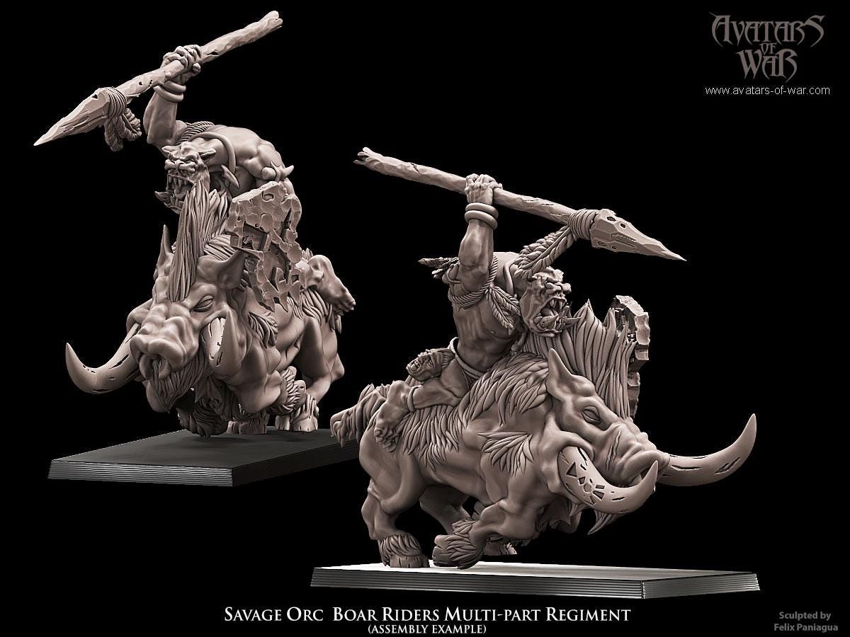 Savage Orc Boar Riders