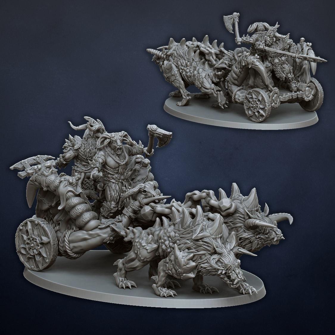 Beast Herds Raiding Chariot