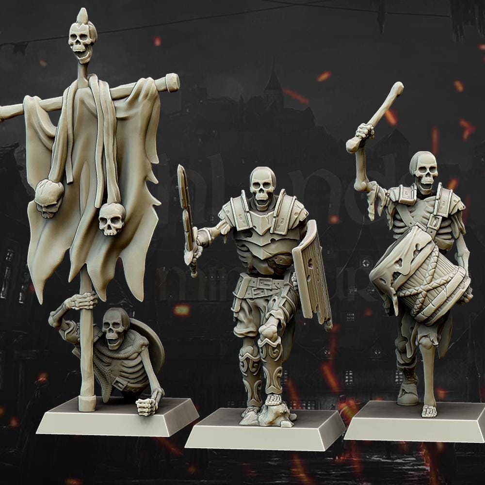 Skeletons with Spears