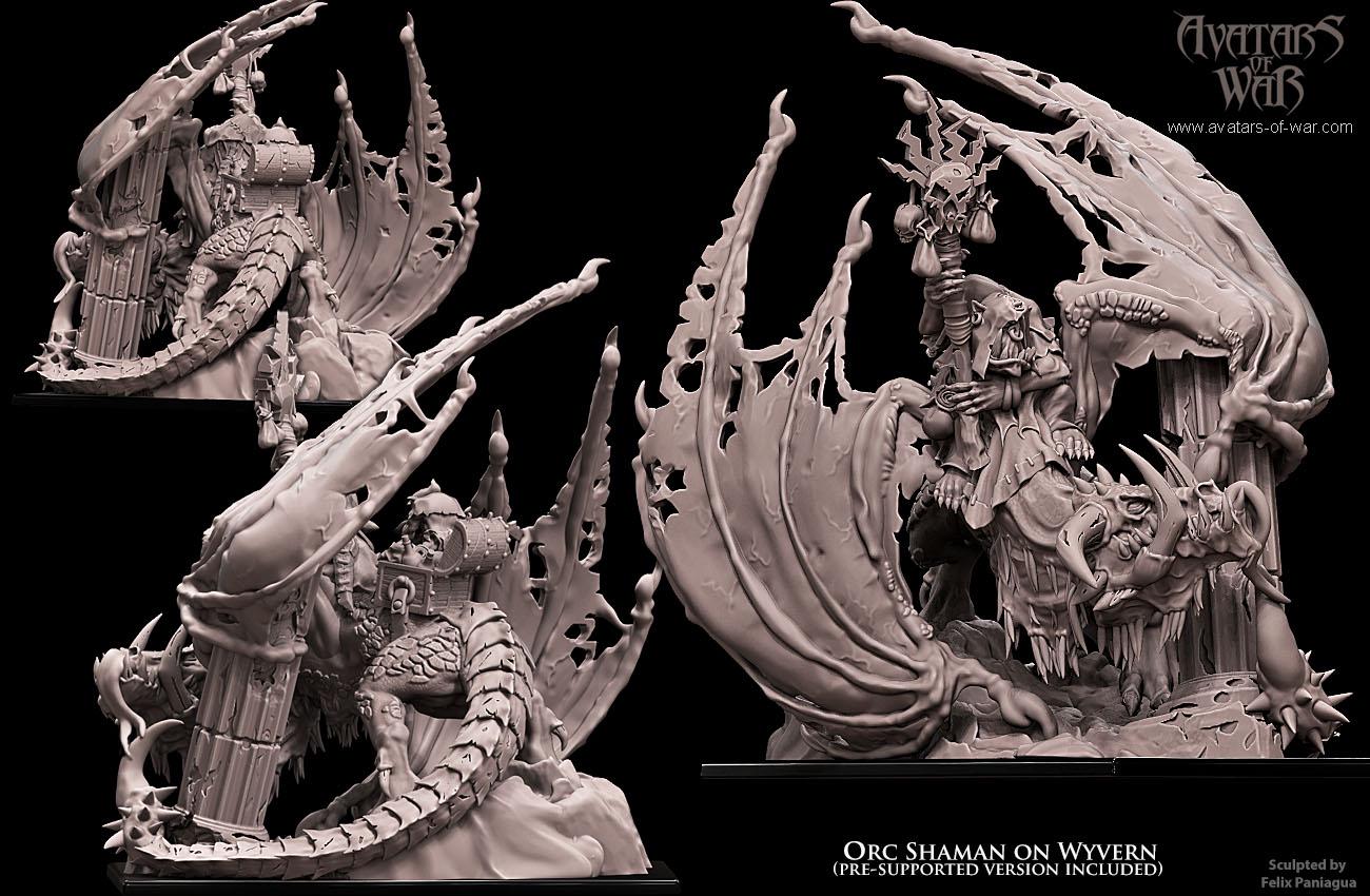 Orc Shaman on Wyvern