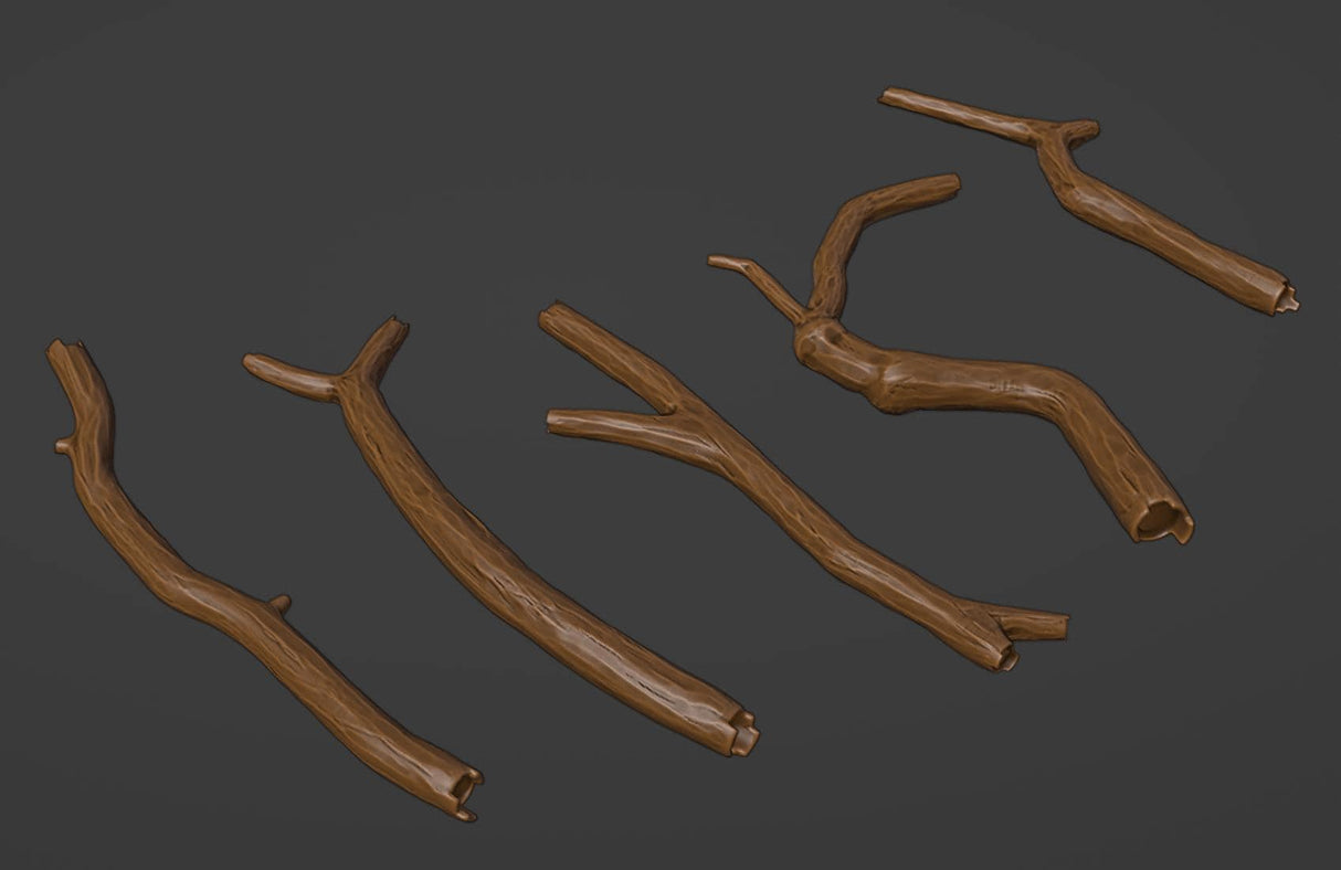 Tree Roots, Stumps, Trunks, Branches for basing