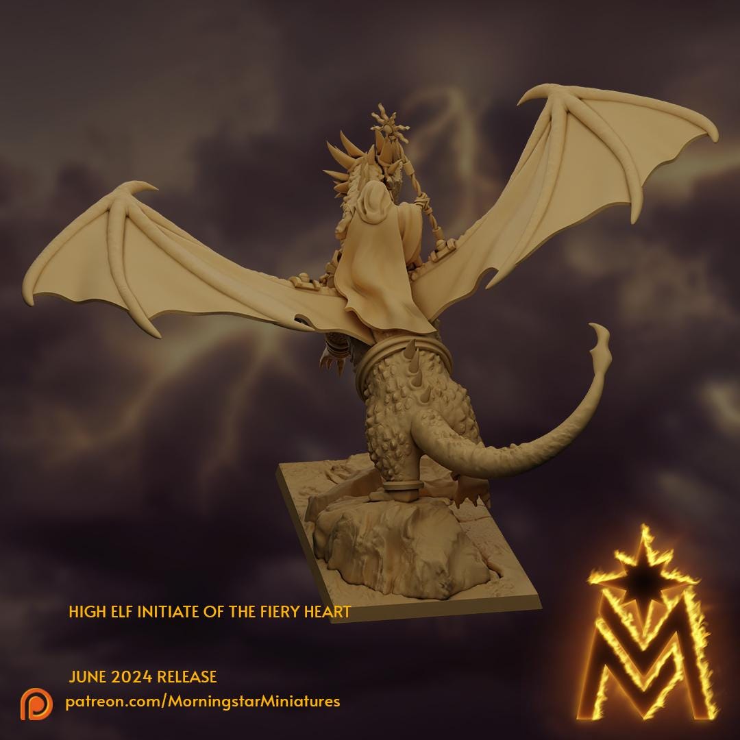 Morningstar Miniatures High Elf Initiate of the Fiery Heart