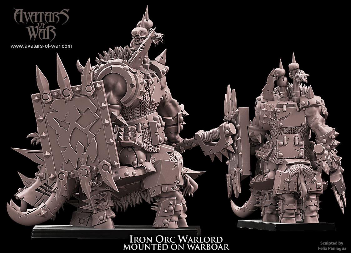 Iron Orc Warlord on Boar