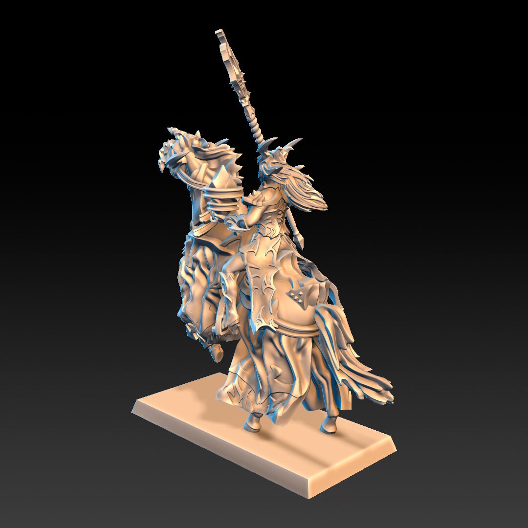 Dread Elves Sorceress on Horse