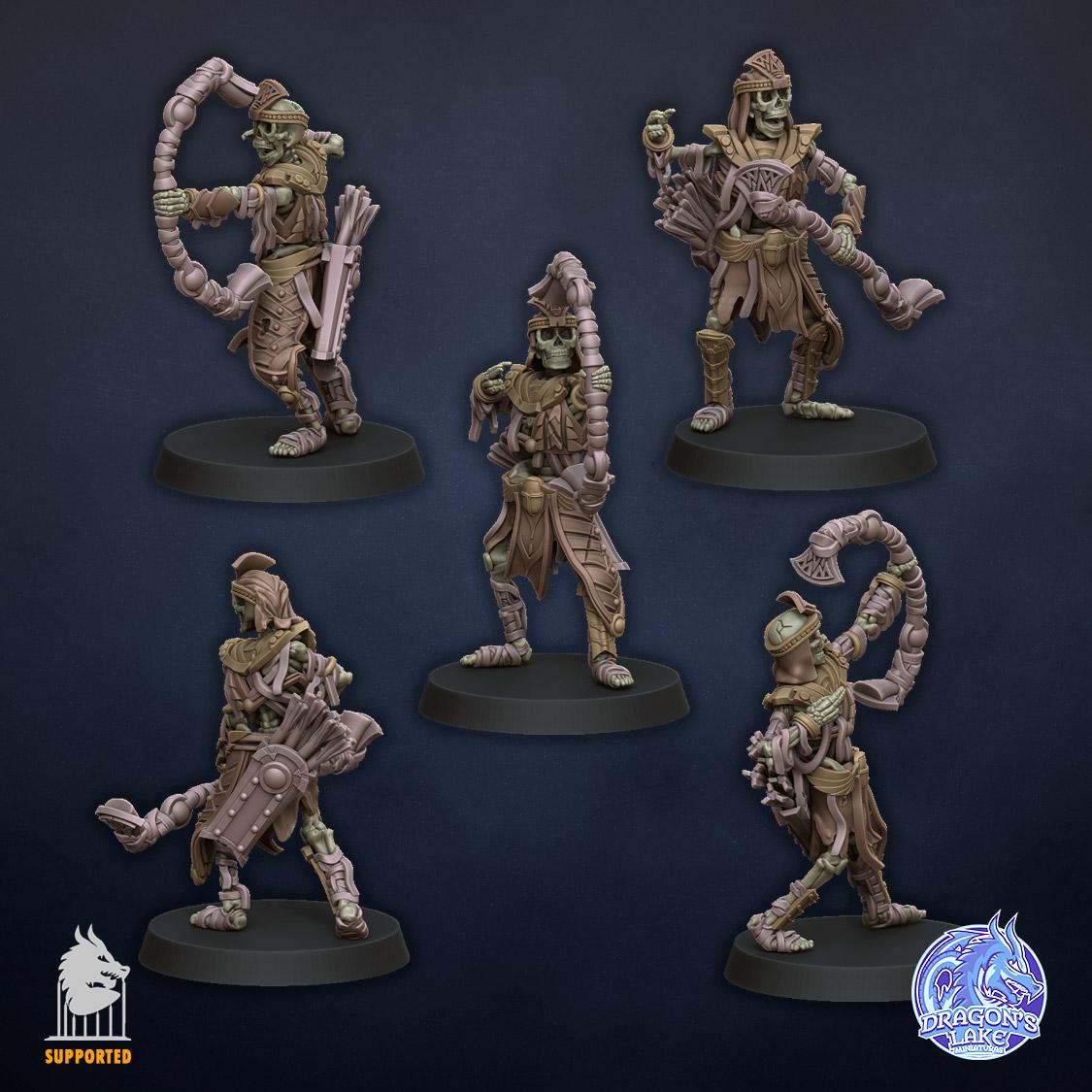 Ancient Skeleton with Bows