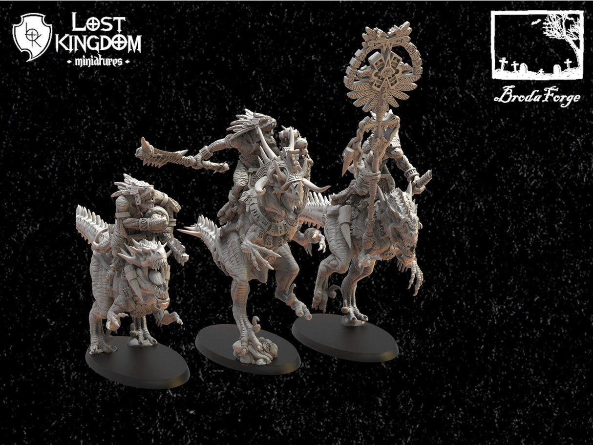 Ezocamatl Knights Command Group Lost Kingdom Miniatures