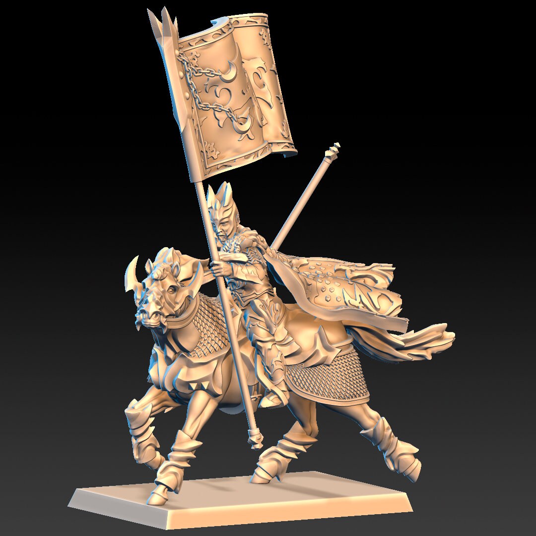 Dread Elves Noble on Horse