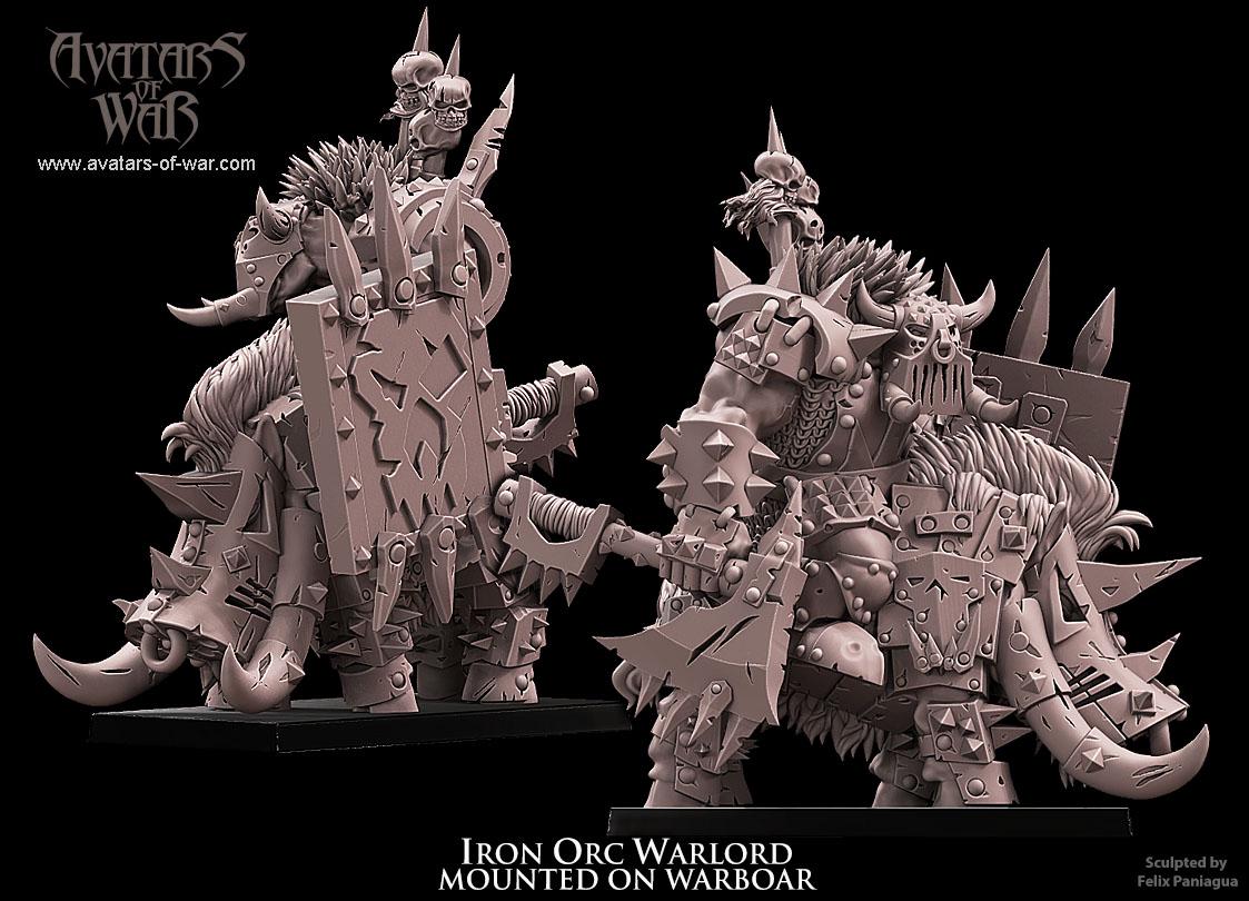 Iron Orc Warlord on Boar