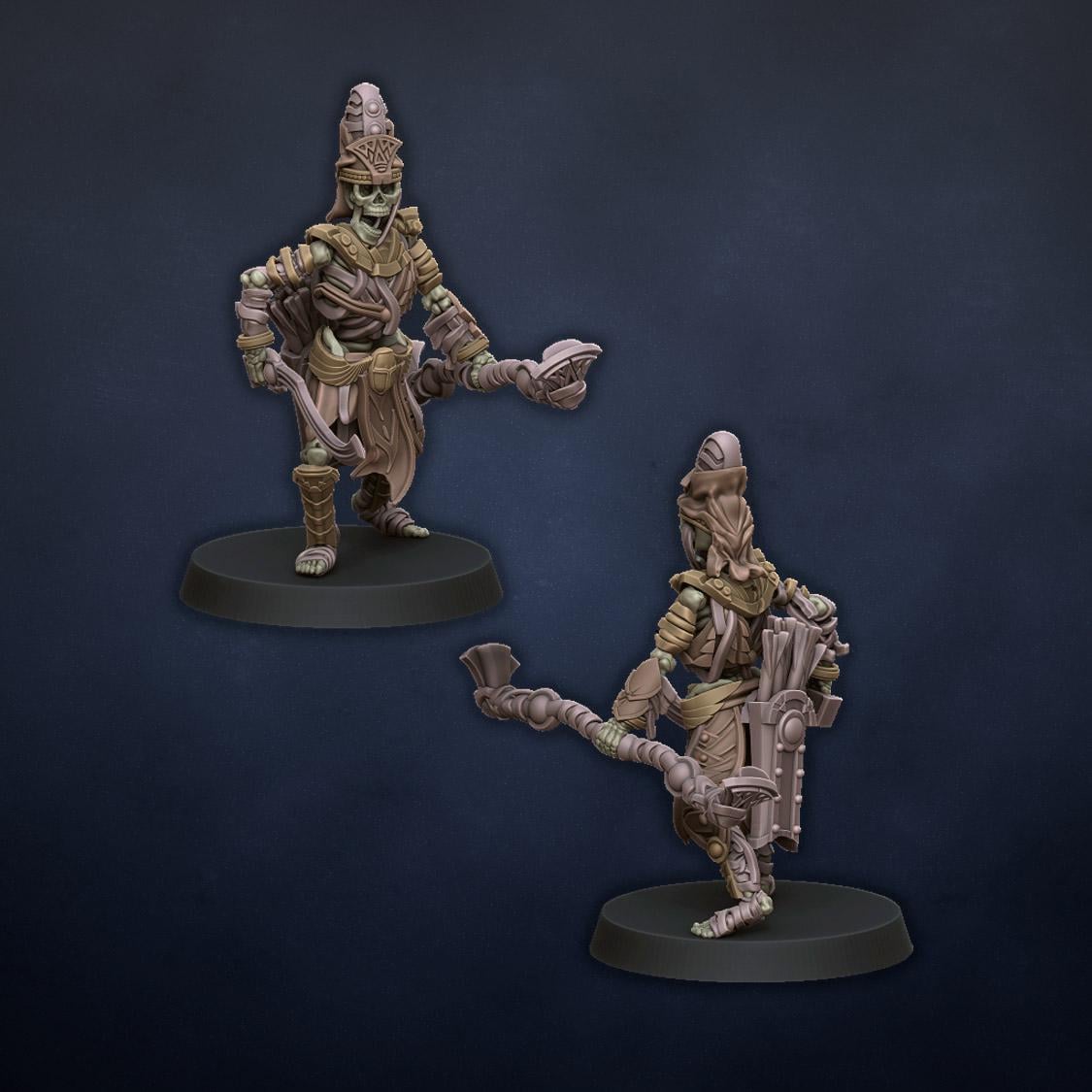 Ancient Skeleton with Bows