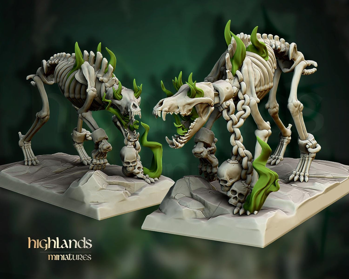 Skeleton Direwolves