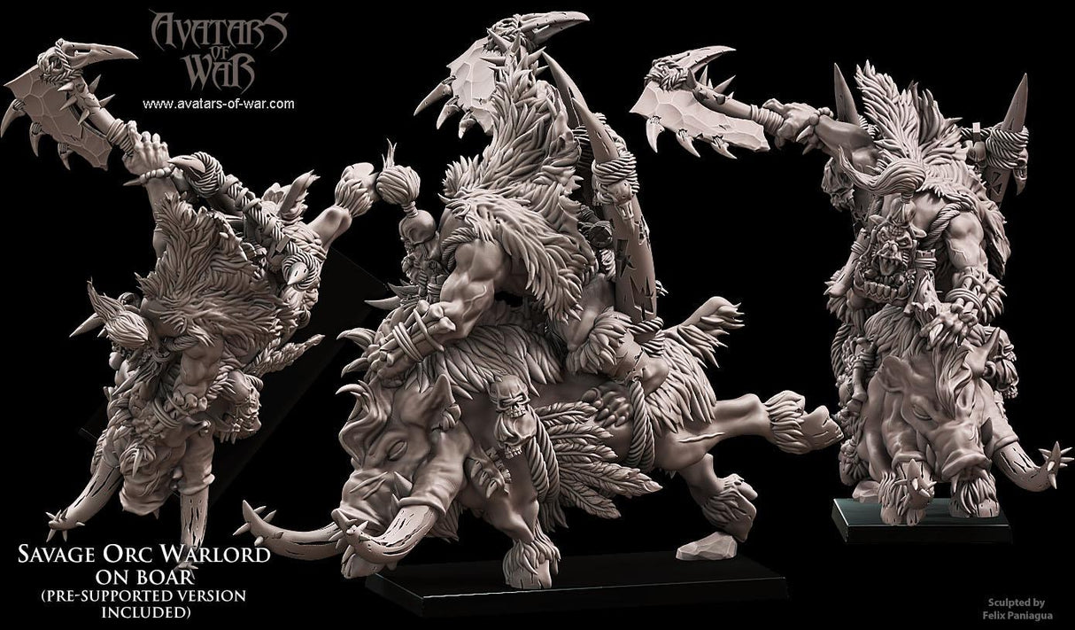 Savage Orc Warlord on Boar