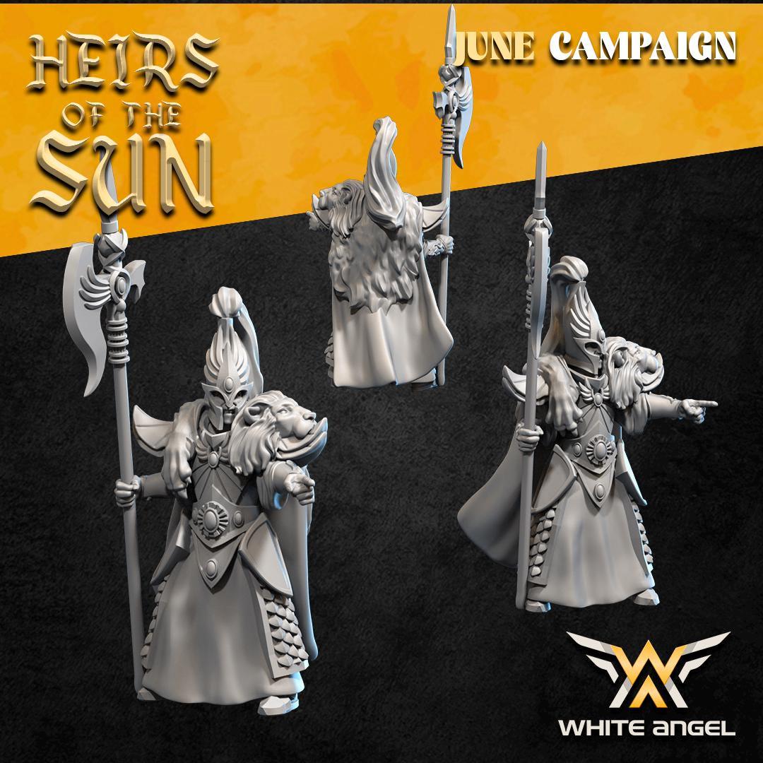 Lion Guards with Halberds