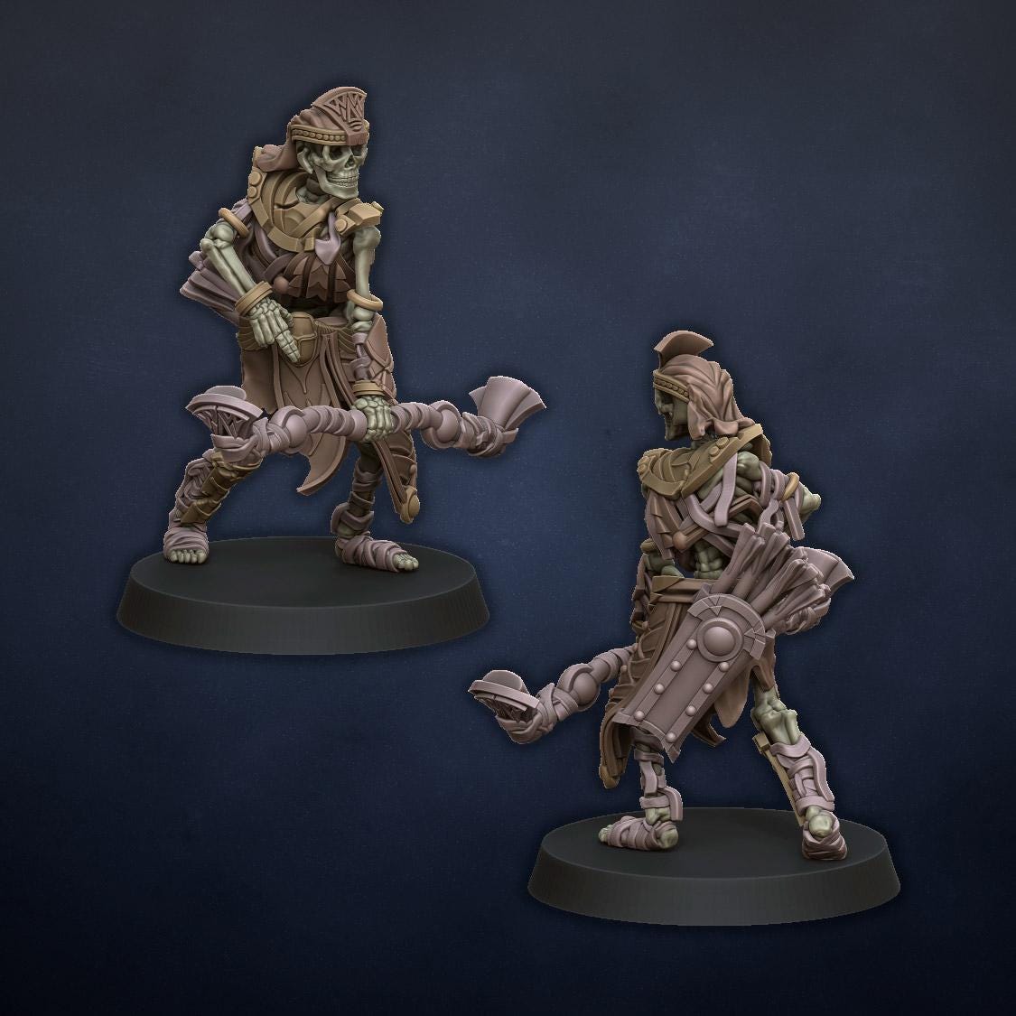 Ancient Skeleton with Bows