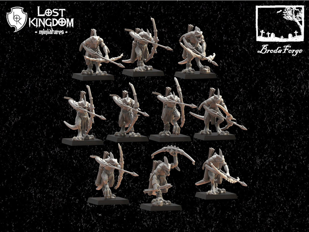 Cuetzpalli Regiment with Bows Lost Kingdom Miniatures