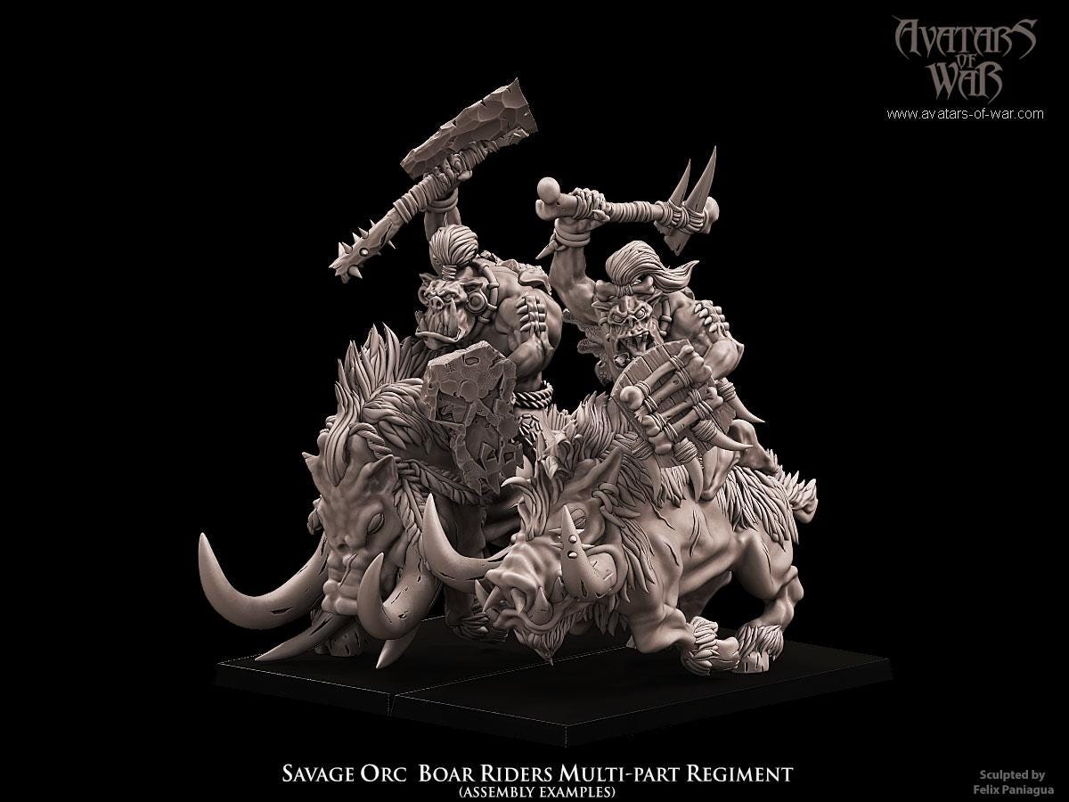 Savage Orc Boar Riders