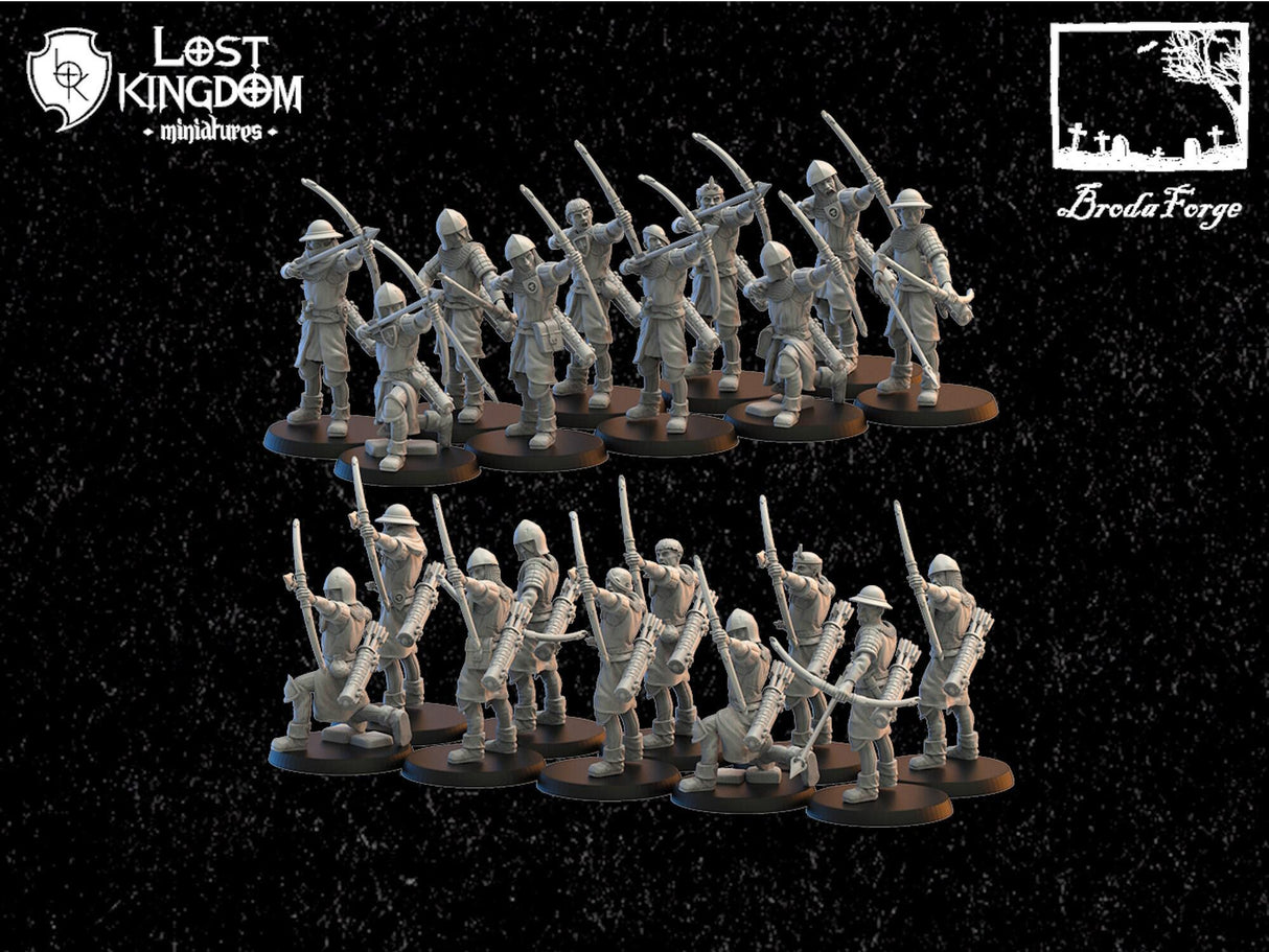 Bowmen on Foot Lost Kingdom Miniatures