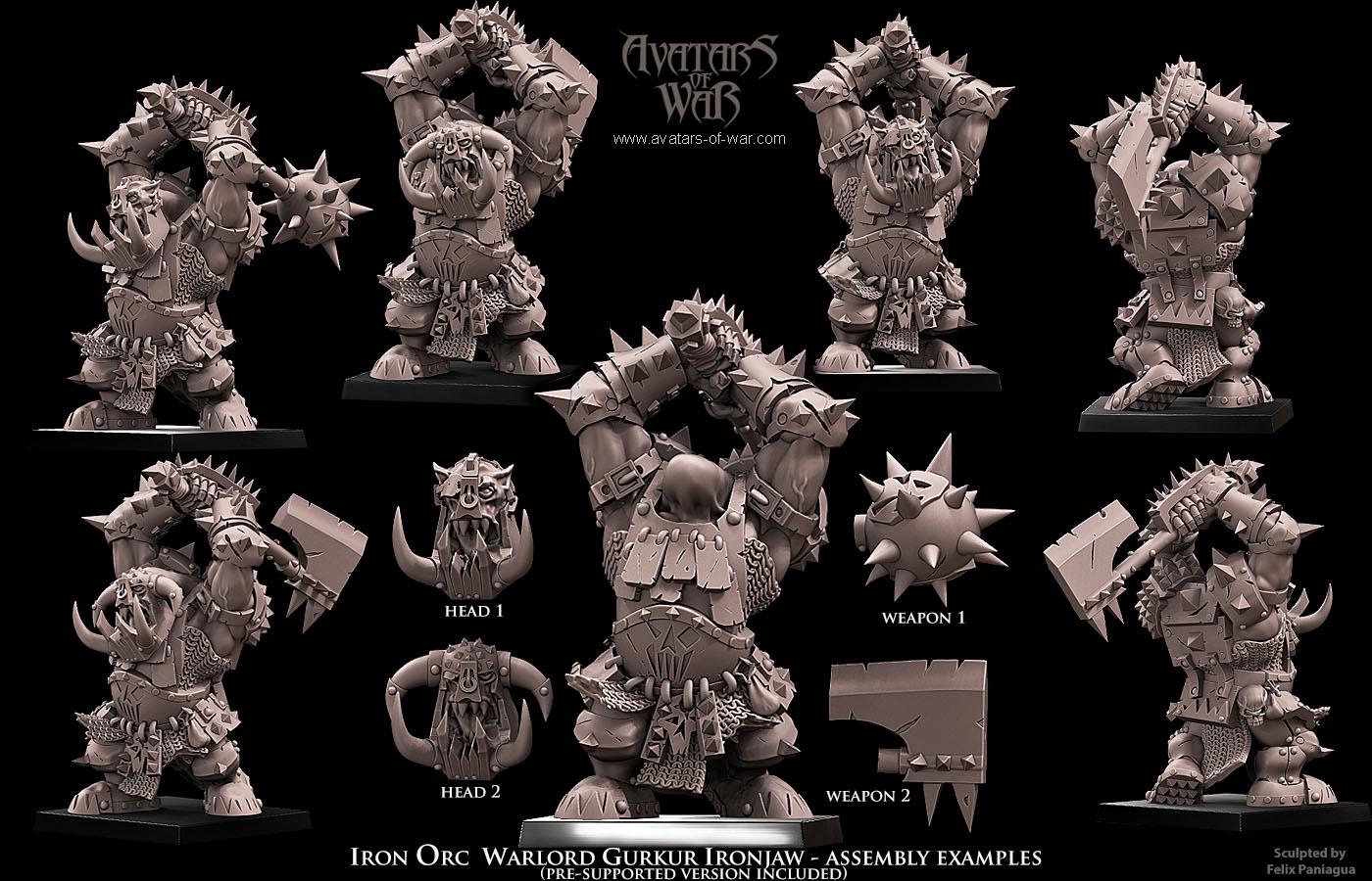 Gurkur Ironjaw Black Orc Warlord