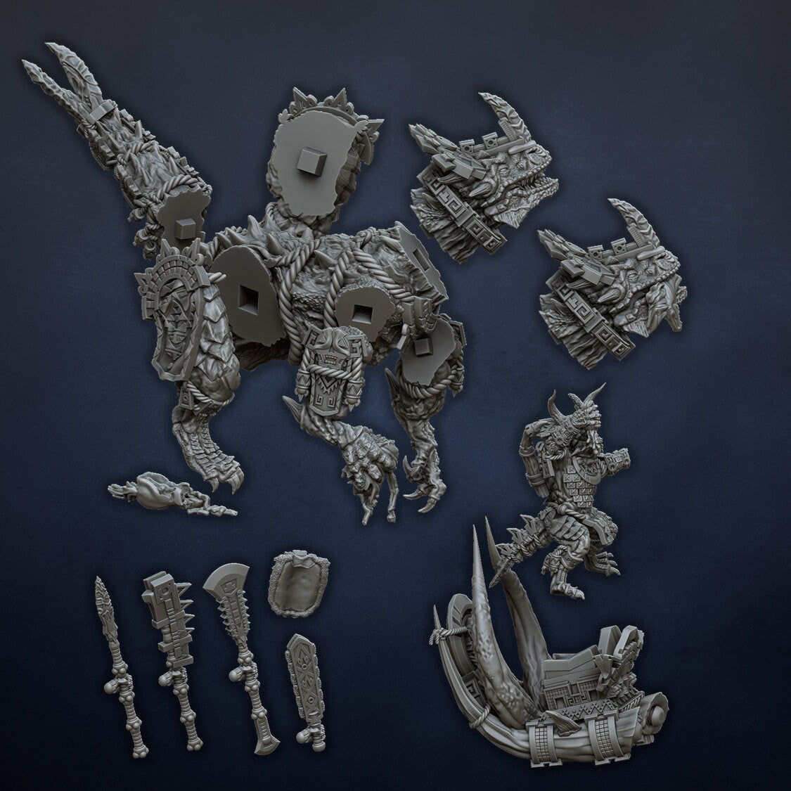 Miniatures Lord on Carnosaur