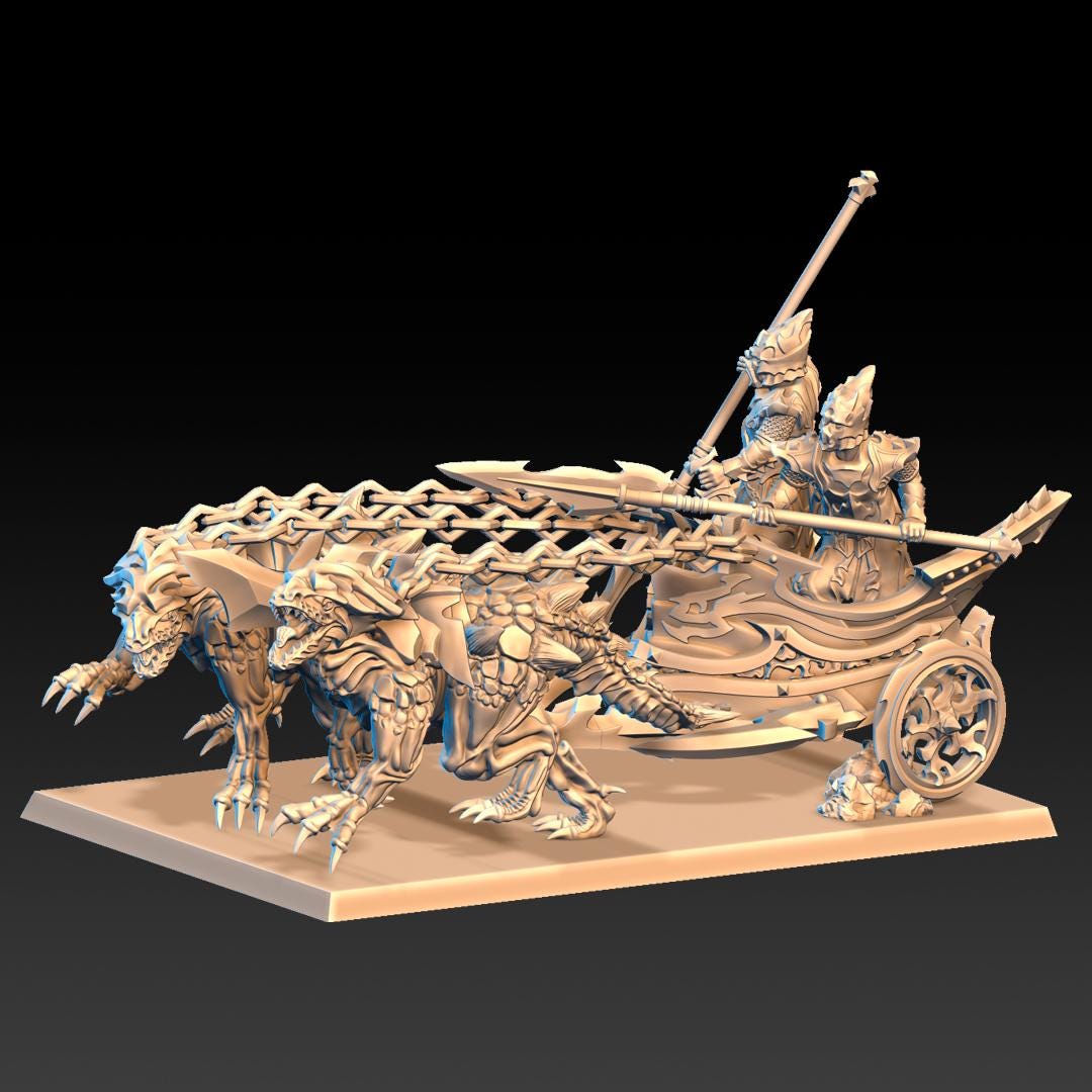 Dread Elves Raptor Chariot