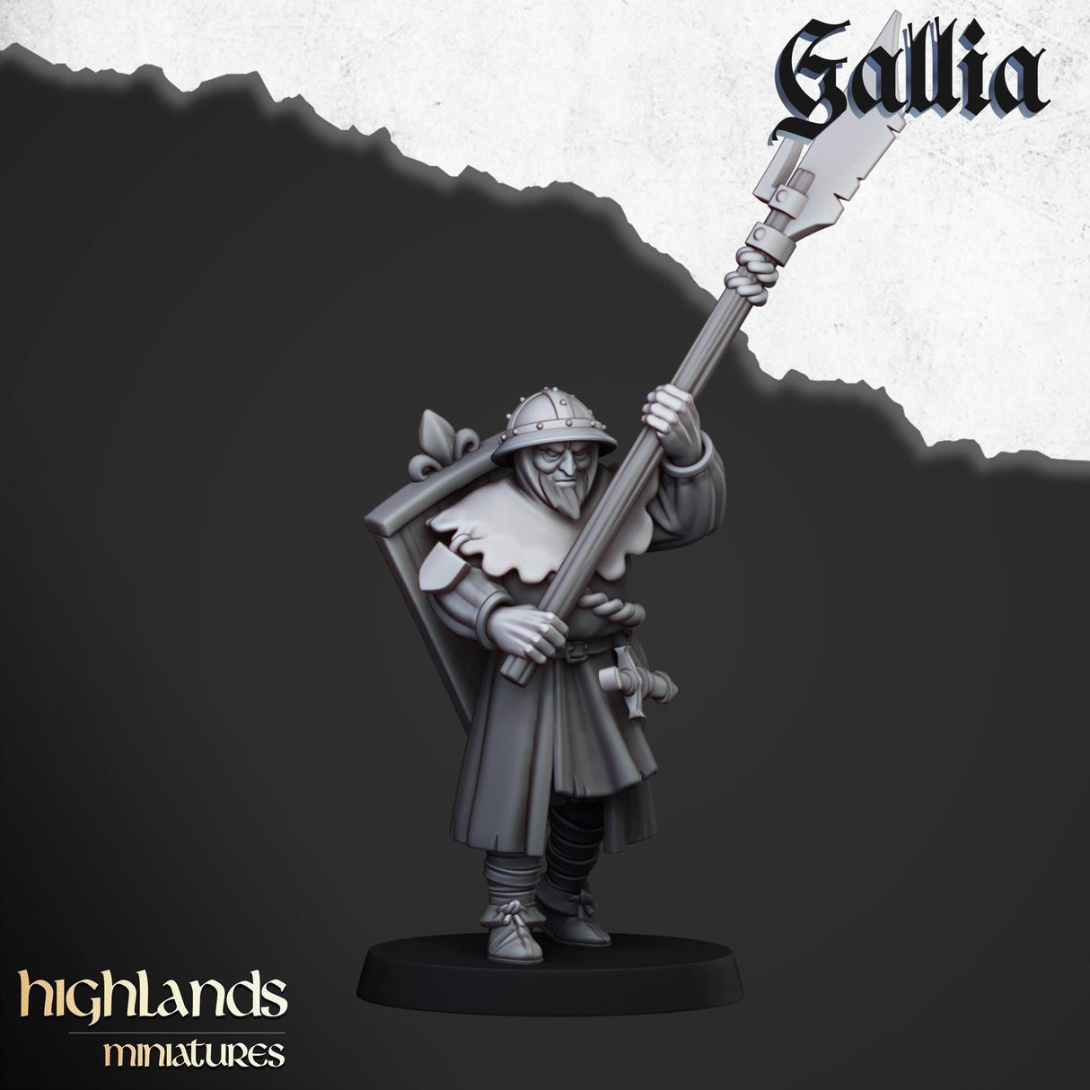 Men-at-Arms of Gallia with Halberds and Shields