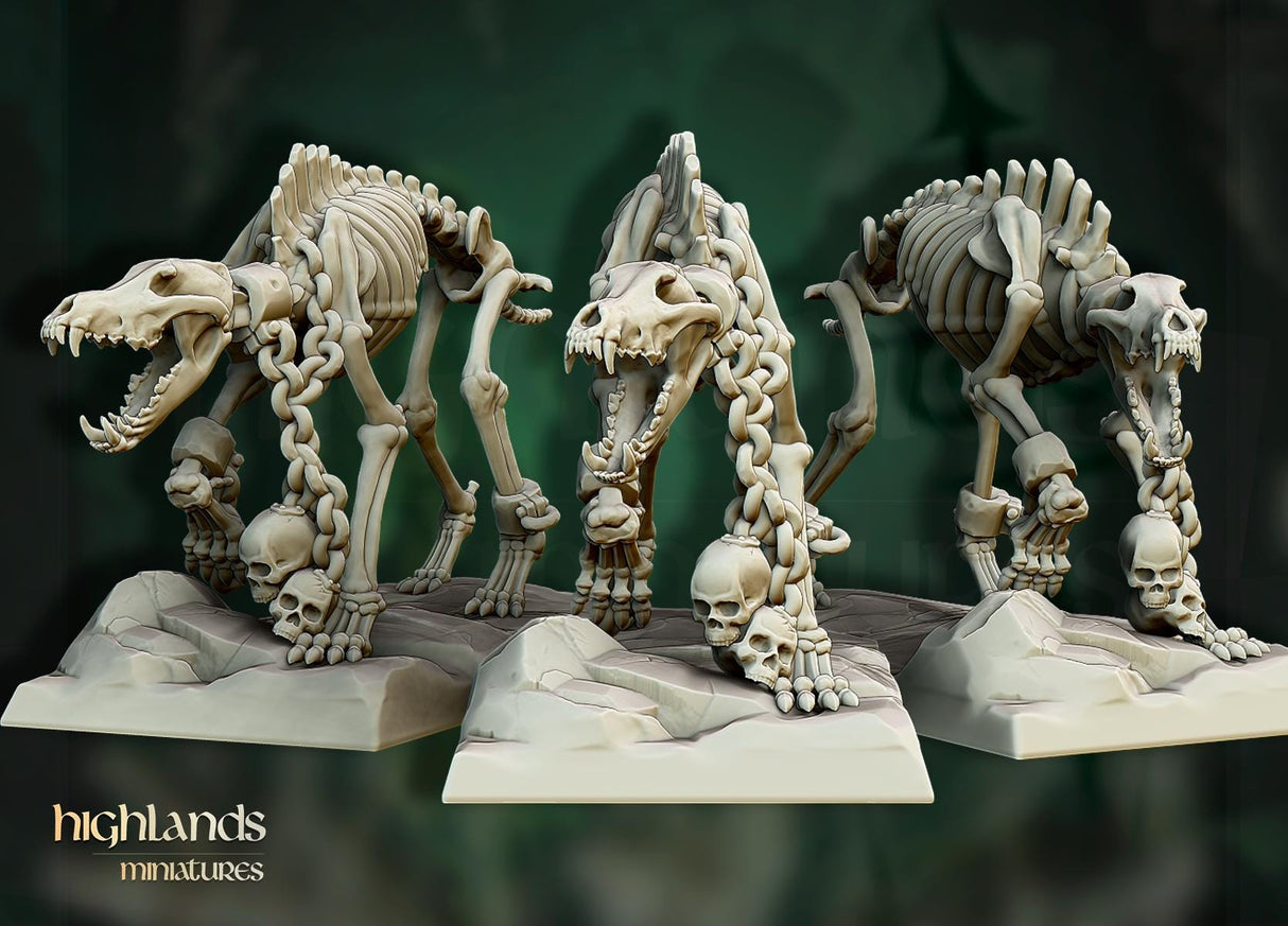 Skeleton Direwolves