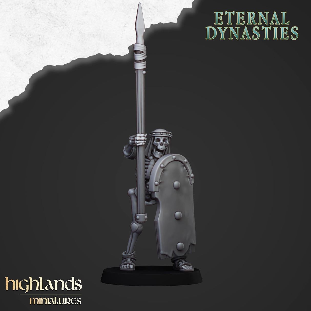 Ancient Skeleton with Spears