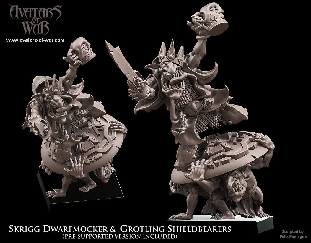 Goblin King Dwarfmocker  Shieldbearers